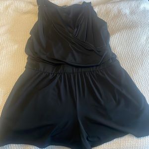 Black short romper
